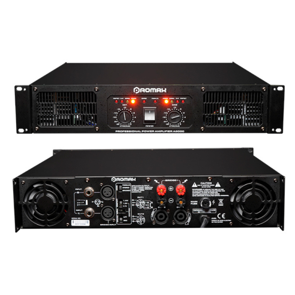 Amplificador C5200 y A1943 2x500W Clase AB Poder de 6000W marca PROMAX